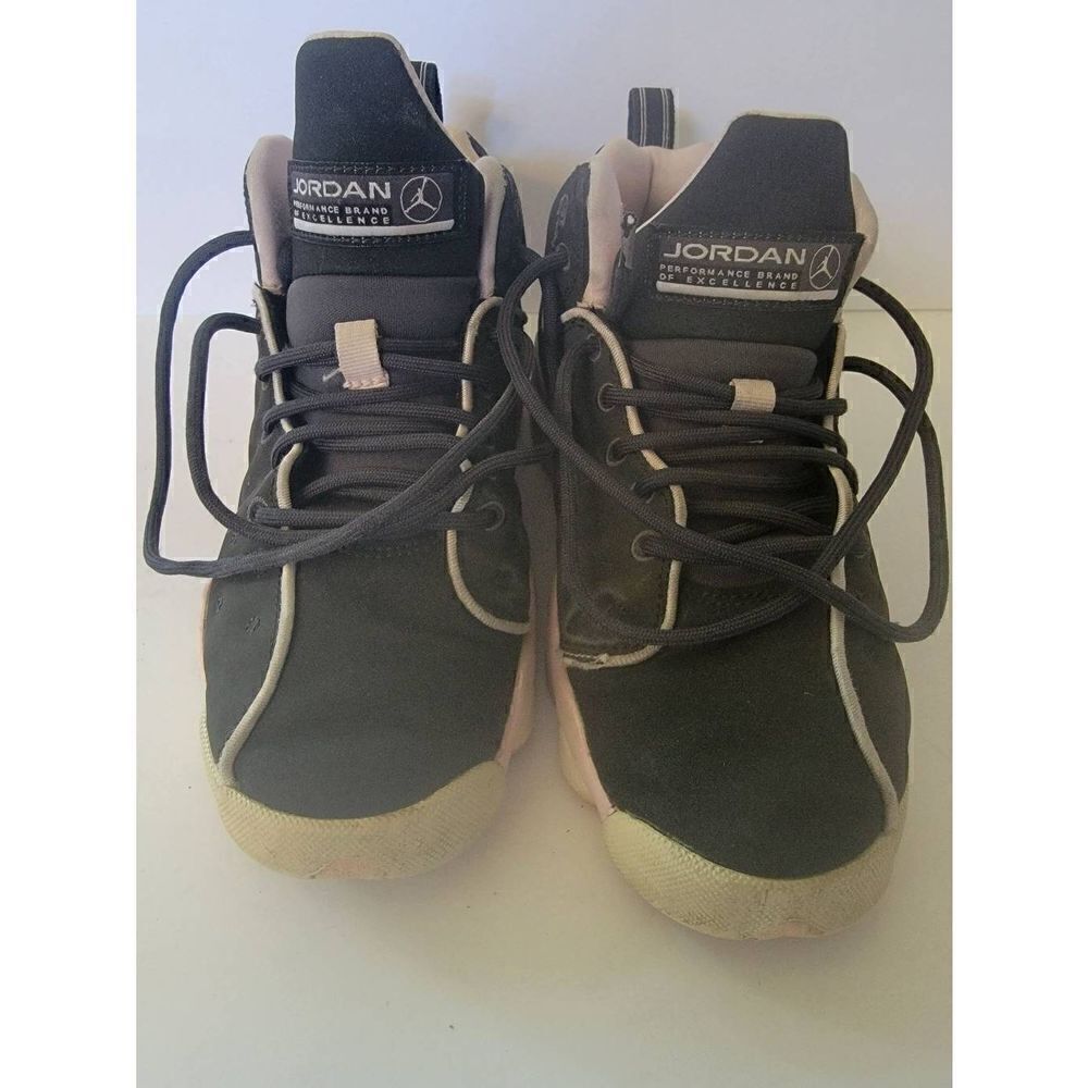 Nike Air Jordan Kid's Black Jumpman Team 2 GS Lace-up Trainer Shoes Size 4Y